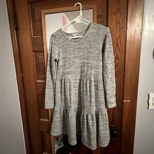 American Eagle juniors XS dress, waffle knit, gray in color